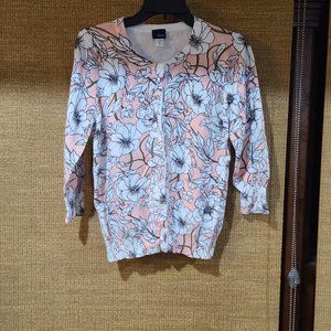 Basic Editions Floral Cardigan